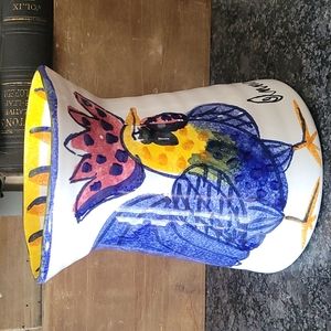 Fortini Hand Painted Pottery Vase